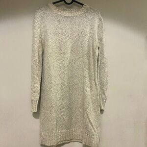 Forever 21 knitted heather ivory sweater dress